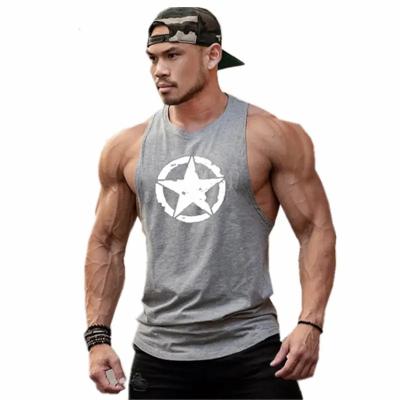 China Other Hot Custom Wholesale Custom Logo Sales Sleeveless Shirts Fitness Top Mens Workout Gym Men's Muscle Vest for sale