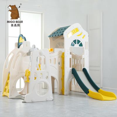 China Large Children Kindergarten Kids Slide Environmentally Friendly Plastic Swing Playhouse Indoor Indoor Playground for sale