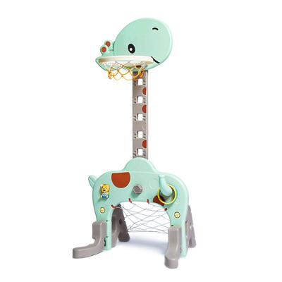 China Qibang Home Toys Giraffe Plastic Indoor Children's Basketball Rack Basketball Racks For 0-8 Years NC Play House Backboard 5 Sets; ZHE for sale