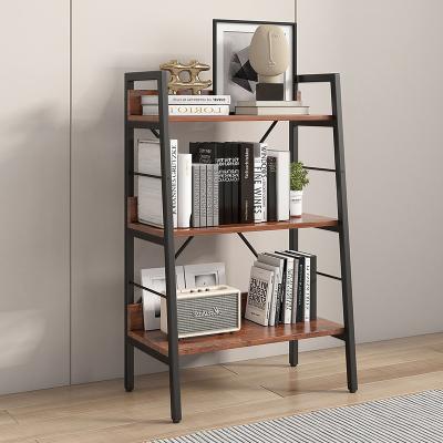 China Foldable 3 Layer Display Shelf H Ladder Shelf Storage Shelves Support Shelf Unit Metal Frame for sale