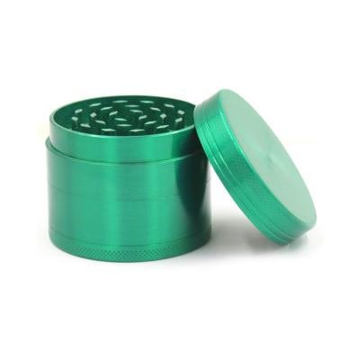 China Gray Customizable Herb 4 Layer 50mm 63mm Tobacco Herb Dry Spice Green Zinc Alloy Grinder For Smoking for sale