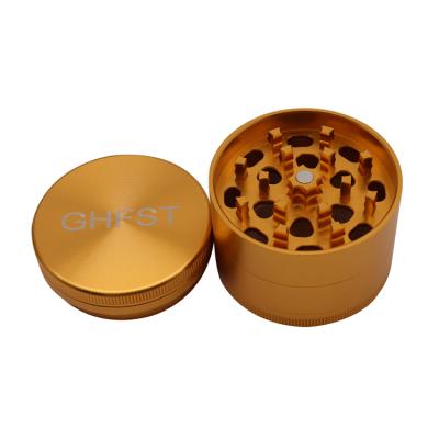 China Dry Herb 50mm Free Shipping 63mm Custom Machining 4 Layers Easy Clean Tobacco Spice Aluminum Herb Grinder for sale