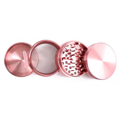 China Die Casting 4 Layer 50mm Accessory Manual Aluminum Smoking Herb Dry Herb Grinder 63mm For Tobacco for sale