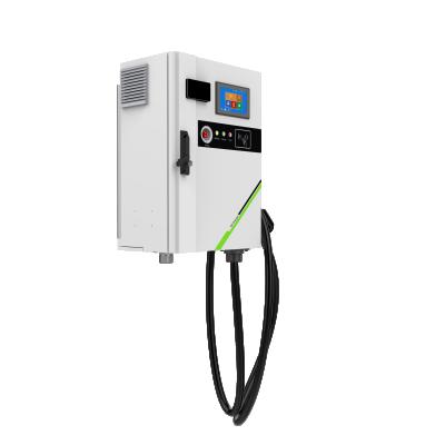 China Hiconics 30KW DC Fast Charger OCPP EV Charging Station with CCS and CHAdeMO HK 30-100-BE1 Connectors for sale