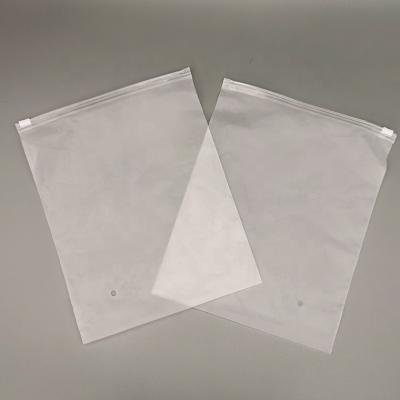 China Clear Barrier Package For Clothing Packing For Socks Plastic Zipper Slider Bag Garment Bag Plastic Clear Zipper Clothes for sale