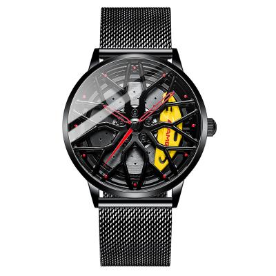 China New Arrival Luxury Men's Fashion Watch Wheel Quartz Wrist Watch Waterproof for sale