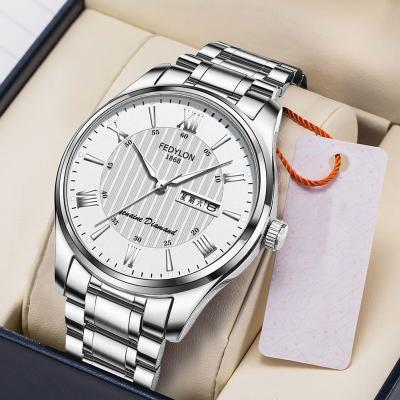 China Custom Logo Mens Automatic Mechanical Watches For Day/Date Luxury Stainless Steel Waterproof Wristwatches for sale