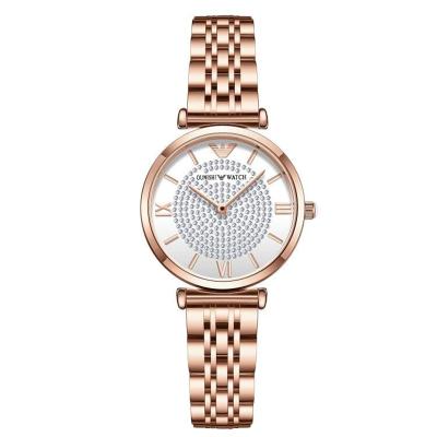 China Wholesale Women Wrist Watch 2022 Day/Date Fashion Stainless Steel Ladies Quartz Waterproof Watch for sale