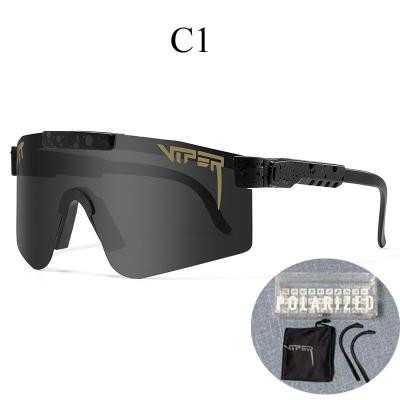 China Big Frame Sports Sunglasses Recycling Shine Color Plated Polarized Sunglasses Sports Sunglasses Set for sale