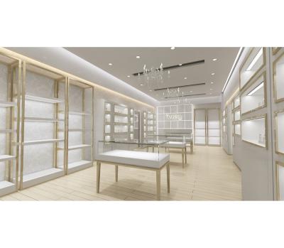 China Strong Fashion jewelry shop interior 3D design for jewelry showcase for sale