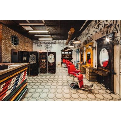 China Strong Factory Custom Barber Shop Displays Retail Store Fixtures for sale