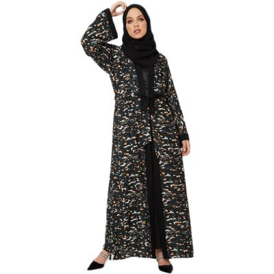 China 2022 Women's Classic Islamic Muslim Abaya Hijab Dress Middle East Dubai Cardigan Long Dress Daily Casual Formal for sale