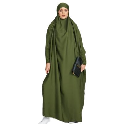 China 2022 New Young Ladies Malaysia Islamic Clothing One Piece Abaya Arab Muslim Formal Casual Daily Ramadan Prayer Dress Eid Mubarak for sale