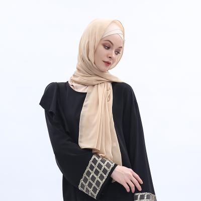 China New Design Muslim Classic Scarf High Quality Formal Casual Daily Hijab Soft Solid Color Hijab Shawl for sale