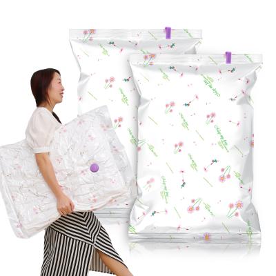 China Sustainable Factory Supplier Eco - Friendly Compression Garments Storage Travel Roll Up Space Saver Vacuum Bags for sale