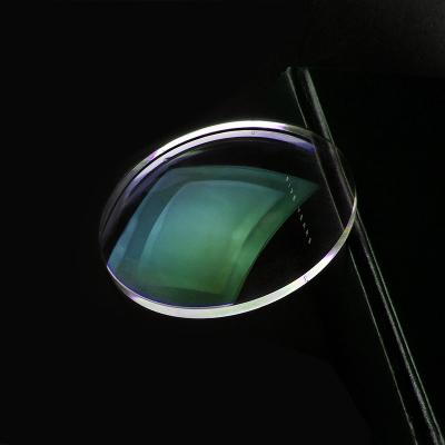 China Single vision 1.67 bluecut single crystalline vision asp HMC optical lenses factory made in China for sale