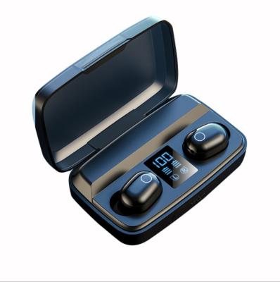 China A10S In-ear Headphones 2000mAh Power Bank Radio 5.0 Wireless Headphones Sport LED Digital Display Headphone Charging Box for sale