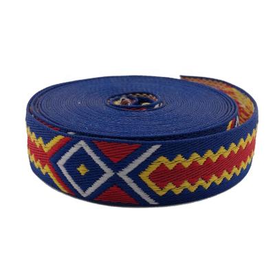 China Viable Custom Embroidered Jacquard Woven Webbing for sale