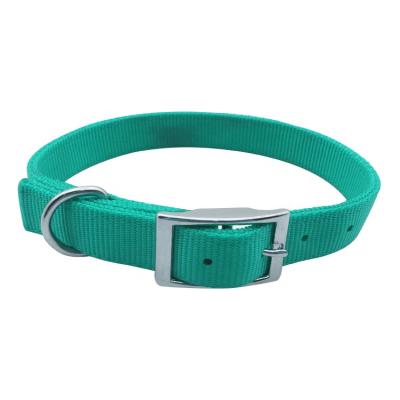 China Manufacturer Custom Colorful Necklace Personalized Adjustable Nylon Dog Collar With Buckle for sale