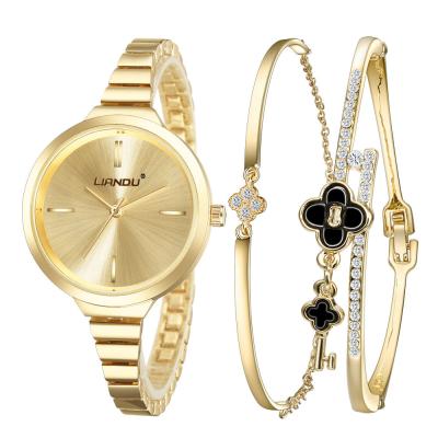 China Cheap In Stock 3 Piece Set Christmas Watch Strap Gift Set Women Mother / Wife Gift for sale