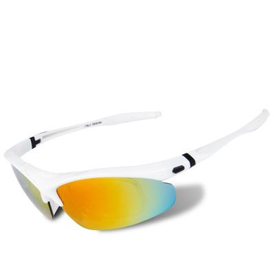 China New Sports Sport Sunglasses With Interchangeable Lenses For Men Women Cycling Running Sunglasses for sale