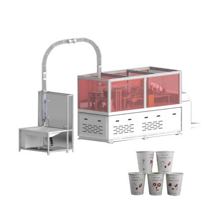 China Factory High Speed ​​PE Coated Paper Plate Coffee Tea Full Automatic Forming Paper Cup Making Machine for sale