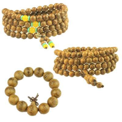 China Wholesale Ethnic Style Natural Door Frame Beads Cultural Artifact Wooden Beaded Bracelet Hot Men's Gifts Bracelet Promotional Gifts for sale