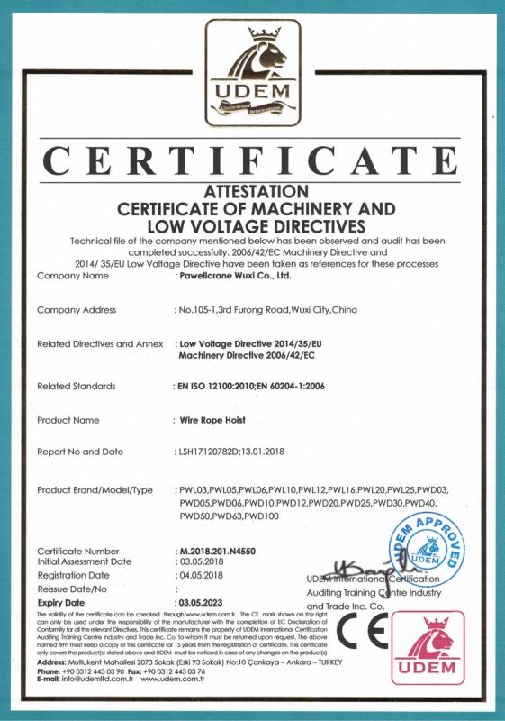 2006/42/EC - Toptech Machinery Wuxi Co., Ltd.