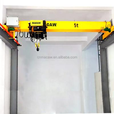 China SG Crane Traveling Electric Hoist Overhead Bridge Crane Puentes Grua de Crane Easy Installation 5t Bridge for sale