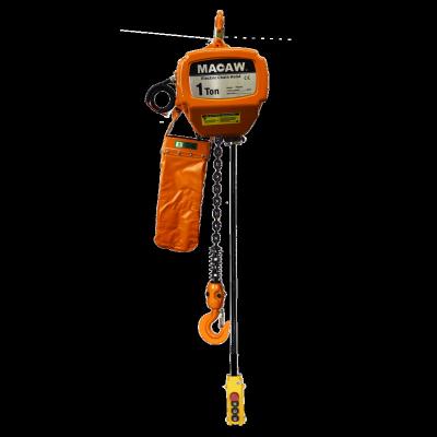 China 0.5t, 1t, 2t China 1 ton 'clean and low noise supply hook electric chain hoist for sale