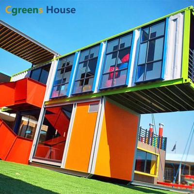 China Cgreens Light House China Modern Steel Expandable School Building Container House Industrial Commercial Building Project for sale