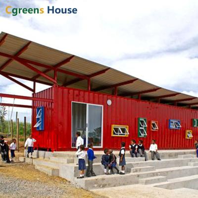 China Cgreens Modern House Prefab and Quick Installation of Container Cabins, Luxury School Buildings and Classroom Projects for sale