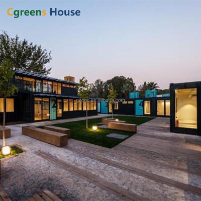 China Cgreens Modern House 20ft 40ft Living Camp Prefab Housing Expandable Mobile Container House Project for sale