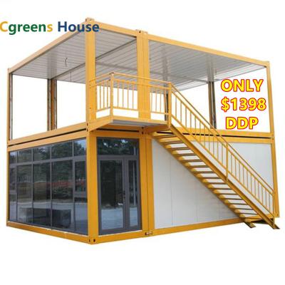 China Cgreens Modern House Prefab Luxury Modern Ready Made Modular Prefab Small Home Kit Cheap Portable Asian Container Home for sale