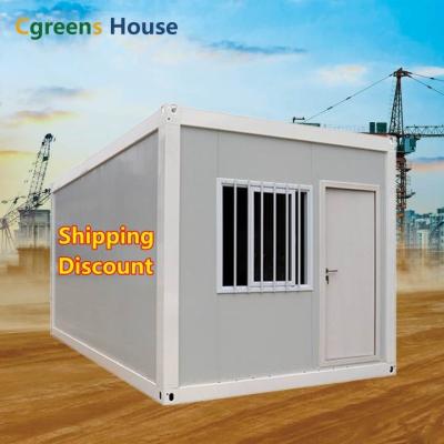 China Cgreens 2 Bedroom Low Price Modern Luxury Prefab Camp Container Housing Expandable Folding Container House for sale