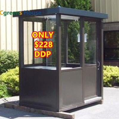 China Cheap Modern Cgreens House Cheap Price Portable Prefab Sentry Box Guard Cabin Cabins For Sale for sale