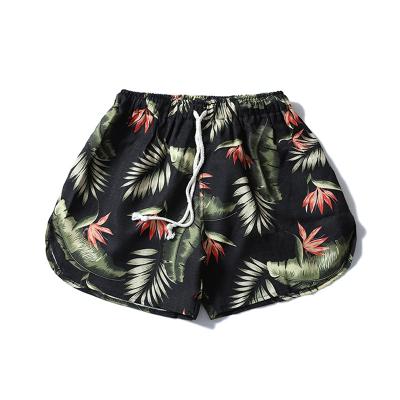 China 2021 New Men's High Street Breathable Flower Printed Elastic Waistband Men's Short Pants for sale