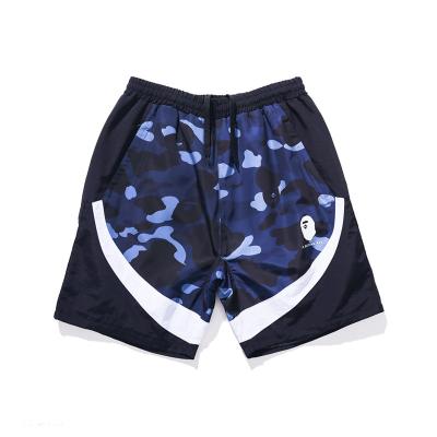 China 2021 Summer QUICK DRY Shorts Men's Bape Shorts Bape Camouflage Swim Shorts Zipper Pockets for sale