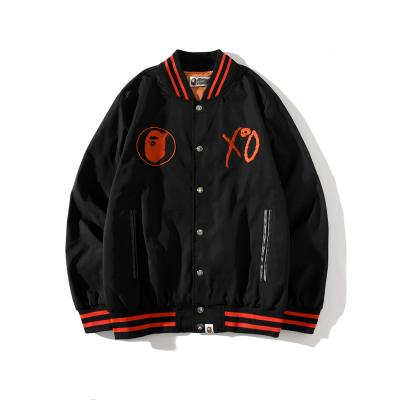 China 2021 BAPE Clothing Waterproof Jacket Hop Hip Collar Embroidery Logo Coat Winter Comic Jackets For Men for sale