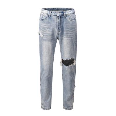 China High street fashionable men's celana jeans pants skinny pants distressed jeans kanye west for sale