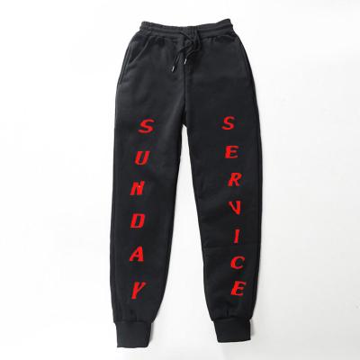 China Kanye West SUNDAY MASS Anti-Pilling Sweatpants Kanye Pants Fleece Casual Pants Sports Track Joggers For Men for sale