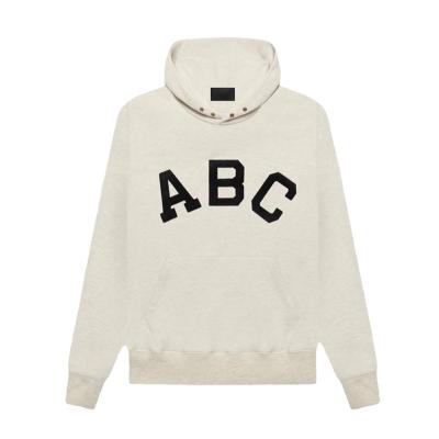 China Factory Wholesale Breathable ABC Towel Embroidery Pullover Hoodies Streetwear For Men for sale