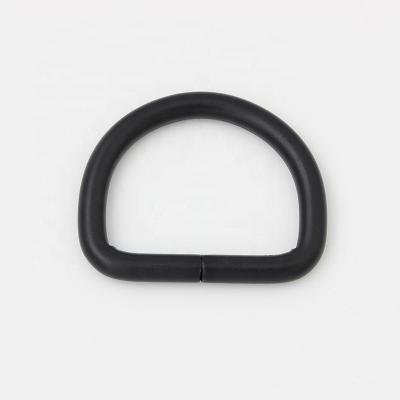 China World Nolvo Eco-friendly Bag Part 35*32mm Dark Black Metal D-Clip For Handbags Hardware Openable D-Buckle for sale