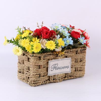 China Wholesale Very Cheap Viable Mini Cute Rectangle Flower Baskets For Gift Packing for sale