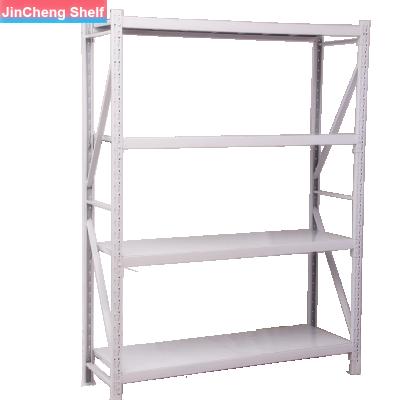 China Good Quality Corrosion Protection Stacking Shelves Butterfly Hole Warehouse Rack Light Duty Metal Storage Shelf for sale