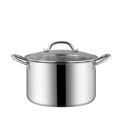 China Sustainable Custom High Quality Cooking Pan Set Stainless Steel Pan Stock Pot for sale