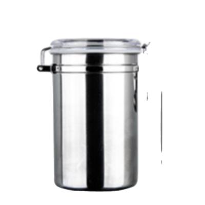 China Sustainable Wholesale High Quality Coffee / Tea / Sugar Canister Stainless Steel Pot for sale