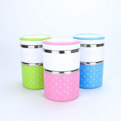 China Preservation Mini Bento Lunch Box, Stainless Steel Leakproof Stackable Bento Freshness Insulated Box for sale