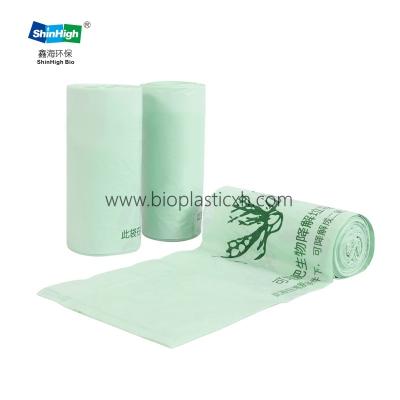 China PLA 100% Cosmetic Custom Biodegradable Cornstarch Plastic Waste Waste Bag Compostable Bags for sale