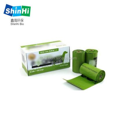 China Sustainable High Quality Eco - Friendly Biodegradable Dog Poop Bag Waste Bag Make From Cornstarch for sale